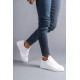 ALC Collection SLW152 Cool Bağcıklı Cilt Erkek Günlük Spor Klasik Ayakkabı CBT - Beyaz