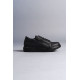 ALC Collection SLW155 Warrior Bağcıklı ve Fermuarlı Cilt Erkek Günlük Sneaker Ayakkabı CST - Siyah