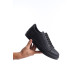 ALC Collection SLW165 Elite Bağcıklı Cilt Erkek Günlük Sneaker Ayakkabı CST - Siyah