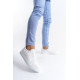 ALC Collection SLW166 Prestige Bağcıklı Cilt Kapitone Desenli Erkek Günlük Sneaker Ayakkabı CBT - Beyaz