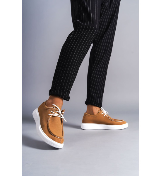 ALC Collection SLW170 Tornado Bağcıklı Süet Erkek Günlük Spor Klasik Ayakkabı SBT - Taba