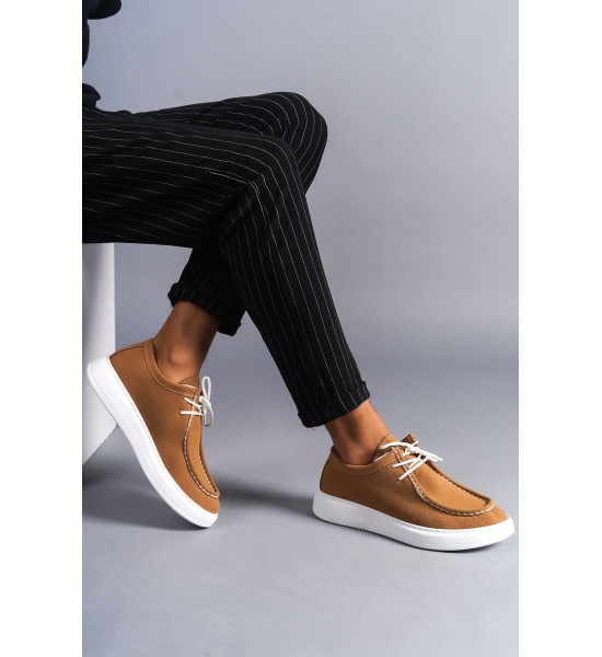 ALC Collection SLW170 Tornado Bağcıklı Süet Erkek Günlük Spor Klasik Ayakkabı SBT - Taba