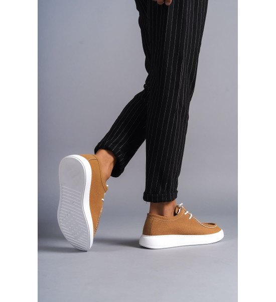 ALC Collection SLW170 Tornado Bağcıklı Süet Erkek Günlük Spor Klasik Ayakkabı SBT - Taba