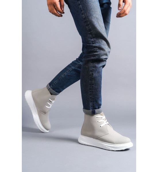 ALC Collection SLW204 Franca Bağcıklı Süet Erkek Spor Bot BT - Gri