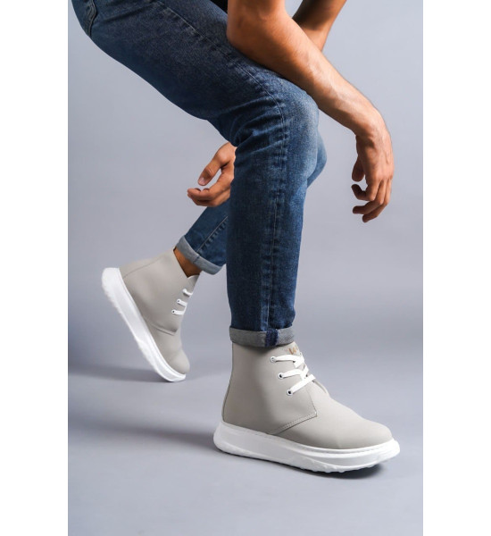 ALC Collection SLW204 Franca Bağcıklı Süet Erkek Spor Bot BT - Gri