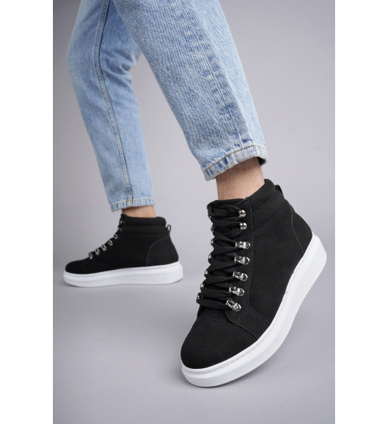 ALC Collection SLW206 Ottawa Bağcıklı Süet Erkek Günlük Spor Bot BT - Siyah