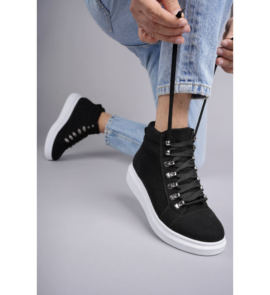 ALC Collection SLW206 Ottawa Bağcıklı Süet Erkek Günlük Spor Bot BT - Siyah