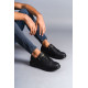 ALC Collection SLW155 Warrior Bağcıklı ve Fermuarlı Cilt Erkek Günlük Sneaker Ayakkabı CST - Siyah