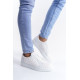 ALC Collection SLW166 Prestige Bağcıklı Cilt Kapitone Desenli Erkek Günlük Sneaker Ayakkabı CBT - Beyaz