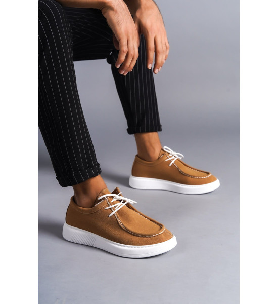 ALC Collection SLW170 Tornado Bağcıklı Süet Erkek Günlük Spor Klasik Ayakkabı SBT - Taba