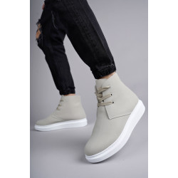 SLW207 Oslo Bağcıklı Süet Erkek Günlük Spor Bot BT - Gri