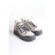 ALC Collection AGATHA Bağcıklı Fermuarlı Ortopedik Taban Kadın Sneaker Spor Ayakkabı CGT - Krem