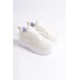 ALC Collection ALESSI Bağcıklı Ortopedik Taban Kadın Sneaker Spor Ayakkabı CBT - Kırık Beyaz
