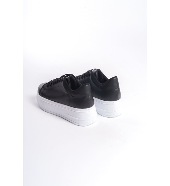 ALC Collection BIANA Bağcıklı Ortopedik Taban Kadın Sneaker Spor Ayakkabı  CBT - Siyah