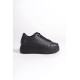 ALC Collection BIANA Bağcıklı Ortopedik Taban Kadın Sneaker Spor Ayakkabı ST - Siyah