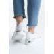 ALC Collection MINA Bağcıklı Ortopedik Taban Kadın Sneaker Spor Ayakkabı  CBT - Beyaz/Gümüş
