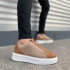 JY007 Alba Bağcıksız Süet Erkek Günlük Sneaker Ayakkabı SBT Taba/Vizon