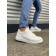 ALC Collection JY151 Boost Bağcıklı Cilt Erkek Günlük Sneaker Ayakkabı CBT - Beyaz