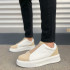 JY007 Alba Bağcıksız Süet Cilt Erkek Günlük Sneaker Ayakkabı SCBT Bej/Beyaz