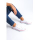 ALC Collection JY0422 Luke Bağcıklı Keten Kumaş Erkek Günlük Sneaker Ayakkabı KBT - Beyaz