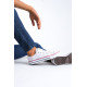 ALC Collection JY0422 Luke Bağcıklı Keten Kumaş Erkek Günlük Sneaker Ayakkabı KBT - Beyaz