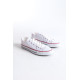 ALC Collection JY0422 Luke Bağcıklı Keten Kumaş Erkek Günlük Sneaker Ayakkabı KBT - Beyaz
