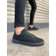 ALC Collection JY122 Mode Bağcıklı Süet Erkek Günlük Sneaker Ayakkabı SST - Siyah