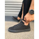 ALC Collection JY122 Mode Bağcıklı Süet Erkek Günlük Sneaker Ayakkabı SST - Siyah