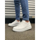 ALC Collection JY151 Boost Bağcıklı Cilt Erkek Günlük Sneaker Ayakkabı CBT - Beyaz