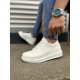 ALC Collection JY151 Boost Bağcıklı Cilt Erkek Günlük Sneaker Ayakkabı CBT - Beyaz