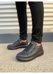 JY155 Warrior Bağcıklı ve Fermuarlı Cilt Erkek Günlük Sneaker Ayakkabı CST - Siyah JY155 Warrior Bağcıklı ve Fermuarlı Cilt Erkek Günlük Sneaker Ayakkabı CST - Siyah