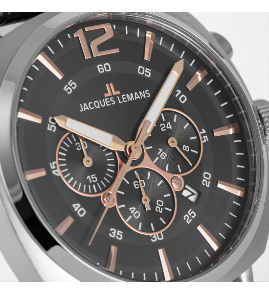 JACQUES LEMANS JACQUES LEMANS LUGANO 1-1645J ERKEK KOL SAATİ