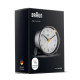 BRAUN & ZEON BRAUN BC01W BEYAZ KLASİK ANALOG ALARMLI MASA SAATİ