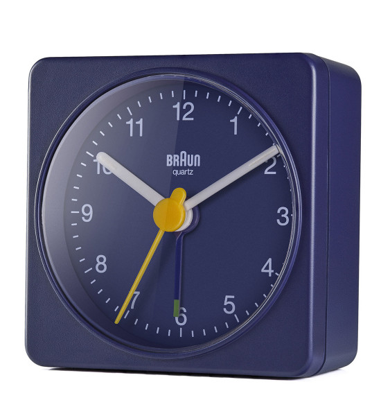 BRAUN BRAUN BC02BL MAVİ KLASİK SEYAHAT ANALOG ALARMLI MASA SAATİ
