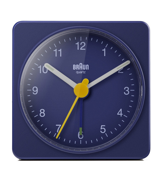BRAUN BRAUN BC02BL MAVİ KLASİK SEYAHAT ANALOG ALARMLI MASA SAATİ