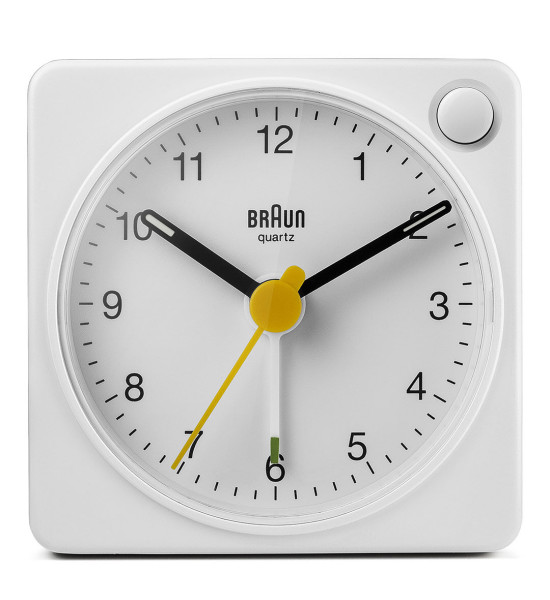 BRAUN & ZEON BRAUN BC02XW BEYAZ KLASİK SEYAHAT ANALOG ALARMLI MASA SAATİ