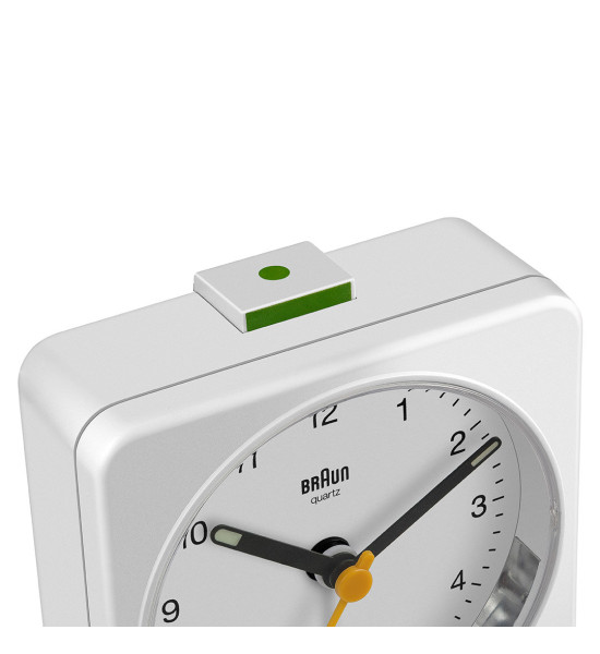 BRAUN BRAUN BC03W BEYAZ KLASİK SEYAHAT ANALOG ALARMLI MASA SAATİ
