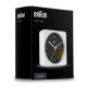 BRAUN BRAUN BC03WB BEYAZ-SİYAH KLASİK SEYAHAT ANALOG ALARMLI MASA SAATİ