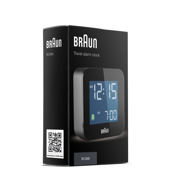 Braun BRAUN BC08B SİYAH KLASİK SEYAHAT DİJİTAL ALARMLI MASA SAATi