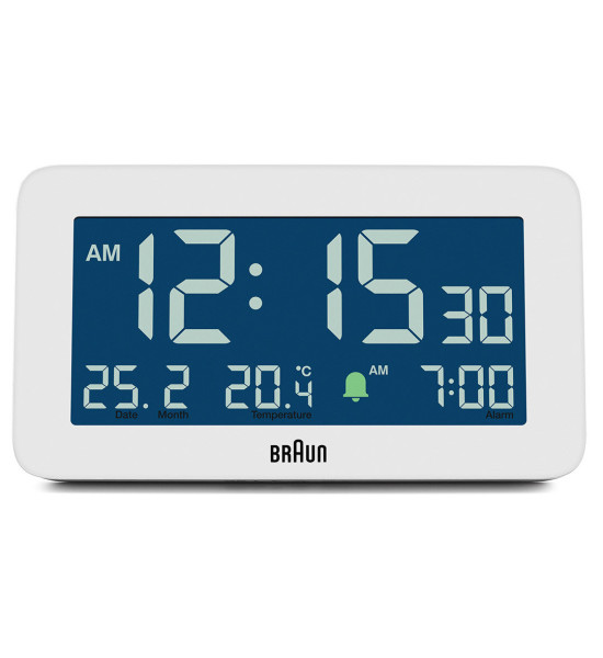 Braun BRAUN BC10W BEYAZ DİJİTAL ALARMLI MASA SAATİ