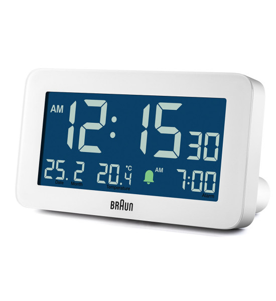 Braun BRAUN BC10W BEYAZ DİJİTAL ALARMLI MASA SAATİ