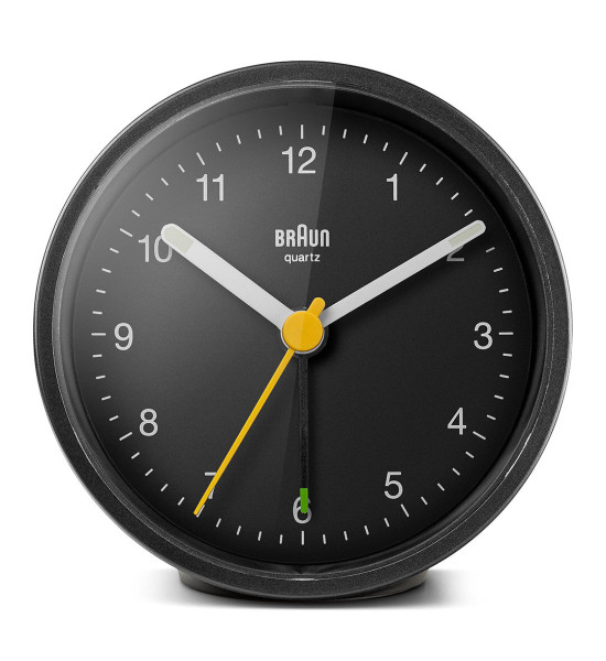 BRAUN & ZEON BRAUN BC12B SİYAH KLASİK ANALOG ALARMLI MASA SAATİ