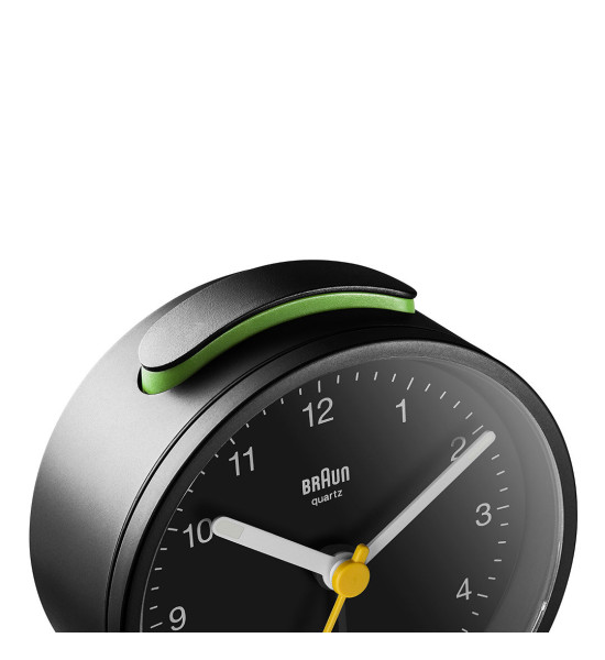 BRAUN & ZEON BRAUN BC12B SİYAH KLASİK ANALOG ALARMLI MASA SAATİ