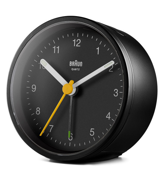 BRAUN & ZEON BRAUN BC12B SİYAH KLASİK ANALOG ALARMLI MASA SAATİ