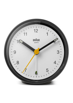 Orijinal Braun Bc12bw Siyah-Beyaz Klasik Analog Alarmlı Masa Saati (2 Yıl Resmi Türkiye Garantili)