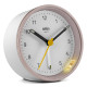 BRAUN BRAUN BC12PW PEMBE-BEYAZ KLASİK ANALOG ALARMLI MASA SAATİ