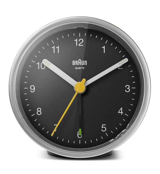 Braun BRAUN BC12SB GÜMÜŞ-SİYAH KLASİK ANALOG ALARMLI MASA SAATİ