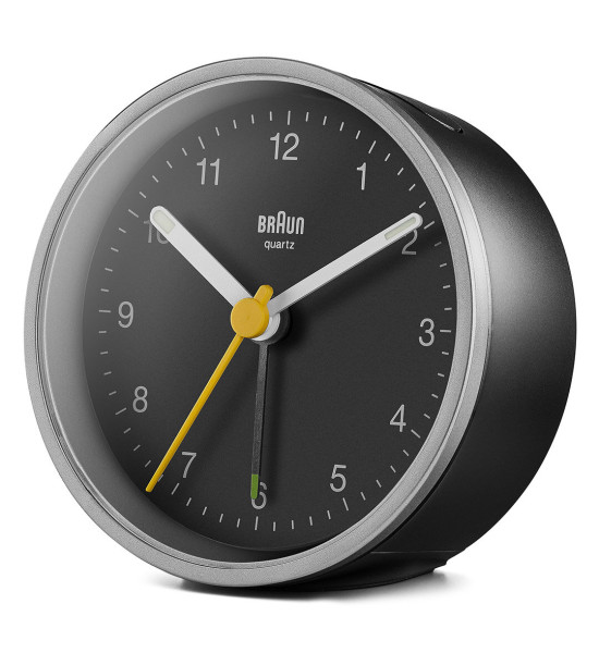 Braun BRAUN BC12SB GÜMÜŞ-SİYAH KLASİK ANALOG ALARMLI MASA SAATİ