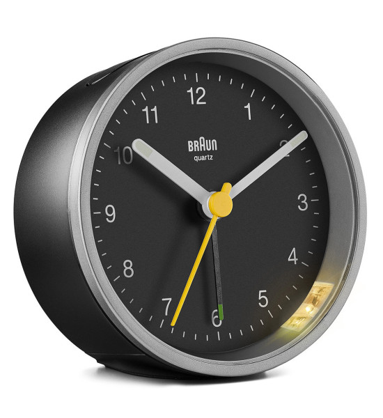 Braun BRAUN BC12SB GÜMÜŞ-SİYAH KLASİK ANALOG ALARMLI MASA SAATİ