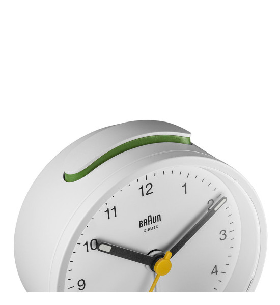 BRAUN BRAUN BC12W BEYAZ KLASİK ANALOG ALARMLI MASA SAATİ